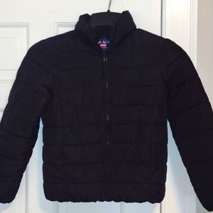 Children's Place Black Puffer Coat Size Medium 7/8